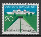 Allemagne - 1970 - Yt n 493 - Ob - 75 ans canal de la mer Baltique