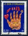 France 2004 - YT 3677 - cachet rond - le don d'organes