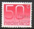Pays-Bas Yvert N1104 oblitr 1979 nombre 50c rose