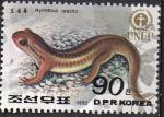 Corre du Nord 1992; Y&T n PA 2340  ;90 ch, reptile, lzard