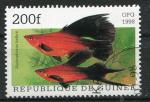 Timbre de Rpublique de GUINEE 1998  Obl  N 1255G  Y&T  Poissons