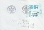 Enveloppe 1er jour FDC N°2469 Journée du timbre 1987 - Berline - Parthenay 