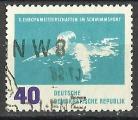 RDA 1962; Y&T n 624; 40p, 10e championnats d'Europe de natation