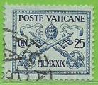 Vaticano 1929.- Escudo. Y&T 29. Scott 4. Michel 4.