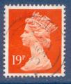 Grande-Bretagne N1329 ou N1345 Elizabeth II 19p orange oblitr