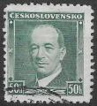 TCHECOSLOVAQUIE - 1936 - Yt n 309 - Ob - Bens 50h vert
