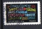  France 2012 - YT A773 - Meilleurs voeux  Sant, Vitalit, Valeur, Tendresse,