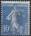 FRANCE - 1932/37 - Yt n 279 - Ob - Semeuse fond plein 0,10c outremer