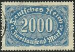 Alemania 1922.- Cifras y Trabajo. Y&T 188. Scott 205. Michel 253a.