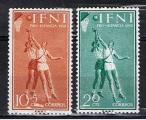 Ifni / 1958 / Enfance indigne / YT n 119 & 121 ** / Basket Ball