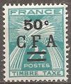 runion - taxe n 37  neuf/ch - 1949/50