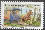 FRANCE N 820 de 2013 "chevaux de trait" Attelage en roulotte