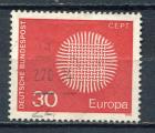 Timbre  ALLEMAGNE RFA  1970  Obl   N  484   Y&T  Europa 1970
