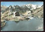 CPM 74 CHAMONIX Refuge du Lac Blanc Chane des Aiguilles et le Mt Blanc