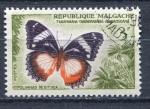 Timbre MADAGASCAR  1960  Obl  N 345  Y&T  Papillon