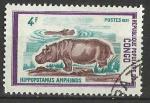 Congo 1972; Y&T n 321; 4F faune; hippopotame