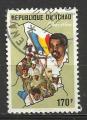 Tchad 1989; Y&T n 515; 170F libration, portrait d'Hissein Habr