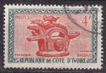 COTE D'IVOIRE - 1960 - Masque  - Yvert 184 Oblitr