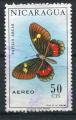 Timbre du NICARAGUA  PA  1967  Obl  N 583  Y&T  Papillons 