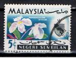 Malaysia - Negri Sembilan / 1965 / Armoiries & fleurs / YT n 75, oblitr