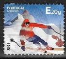 Portugal - Skieur      oblitr, 