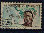 Rp. du Dahomey 1963 - Y&T 184 - oblitr - femme du Dahomey
