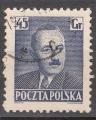 EUPL - 1950 - Yvert n 595 - Boleslaw Bierut (1892-1956), Prsident