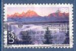 USA Poste arienne N139 Grand Teton National Park oblitr