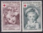 france - n 1366/1367  la paire neuve** - 1962