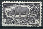 Timbre d' AEF  1947  Neuf **  N  209  Y&T  Rhinocros