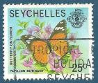 Seychelles N376 Papillon oblitr