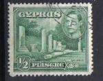 CHYPRE 1938 - YT 135 - Le roi George VI et l'ancien thtre des Salamis