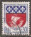 france - n 1354B  obliter -1962