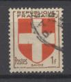FRANCE 1949 YT N 836 OBL COTE 0.50 SAVOIE