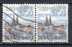 Timbre SUISSE 1982  Obl  N 1159  Paire horizontal  Y&T   