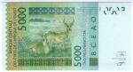 **   SENEGAL   (BCEAO)     5000  francs   2007   p-717e K    UNC   **