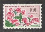 Gabon - Scott 154 mh  flower / fleur