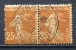 Timbre FRANCE 1927 - 31 Obl   N 235  Paire Horizontale   Y&T