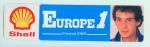 Franois DIWO /  EUROPE 1 /  SHELL autocollant rare et ancien 