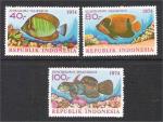 Indonesia - Scott 926-928 mint   fish / poisson