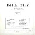LP 25 CM (10")  Edith Piaf  "  A l'Olympia  "