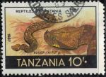 Tanzanie 1987 Reptile Bitis arietans Vipre heurtante Serpent Y&T TZ 327 SU