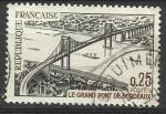 France 1967; Y&T n 1524; 0,25F le Grand Pont de Bordeaux