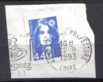France 1993 - YT 2822 - Marianne du Bicentenaire - de BRIAT 4.40 f bleu
