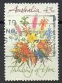 AUSTRALIE N 1183 o Y&T 1990 Timbre de voeux (bouquet de fleurs)