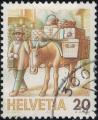 Suisse 1987 Oblitr Used Distribution Postale Animale Mule Y&T CH 1264 SU