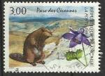 France 1996; Y&T n 2997; 3,00F Parc des Cvennes, la marmotte & l'ancolie