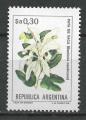 ARGENTINE - 1983/84 - Yt n 1355 - N** - Fleurs : bauhinia candicans