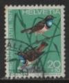 Suisse 1971; Y&T n 892; 20c+10, oiseau, gorge-bleue; Pro Juventute