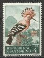 Saint-Marin 1960; Y&T n 482 *; 4L oiseau; Huppe fascie